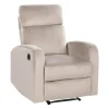 VERDAL - Relaxfauteuil elektrisch - Beige - Fluweel