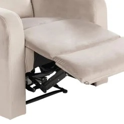 VERDAL - Relaxfauteuil elektrisch - Beige - Fluweel