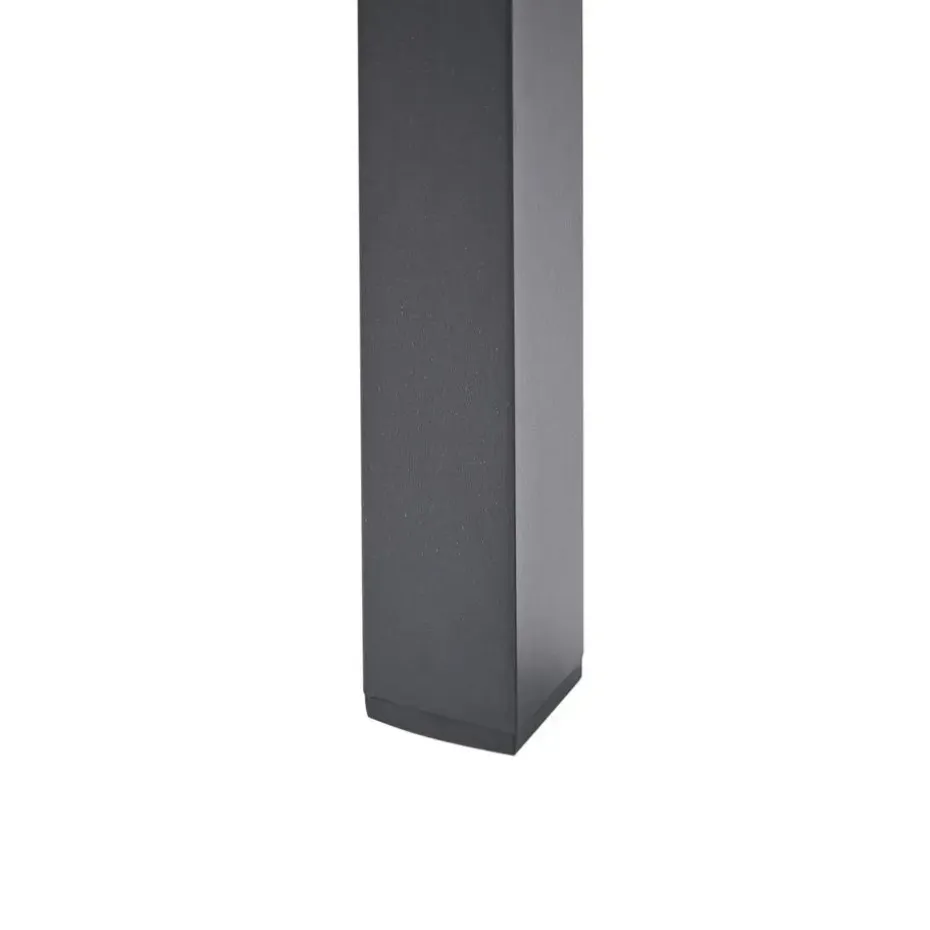 VERNIO - Tuintafel - Zwart - 90 x 180 cm - Aluminium