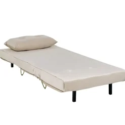 VESTFOLD - Slaapbank - Beige - Fluweel