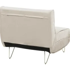 VESTFOLD - Slaapbank - Beige - Fluweel