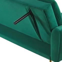 VETTRE - Slaapbank - Groen - Fluweel