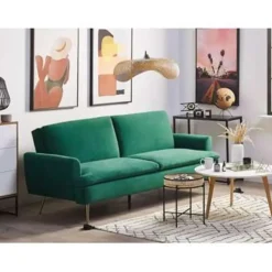 VETTRE - Slaapbank - Groen - Fluweel