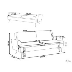 VETTRE - Slaapbank - Groen - Fluweel