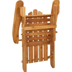 vidaXL - Adirondack tuinstoel - Kussens - Bruin - Acaciahout - 75x84x90 cm