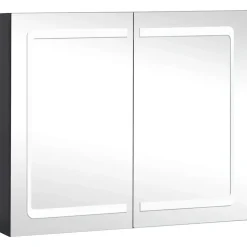 vidaXL - Badkamerkast - Antraciet - MDF