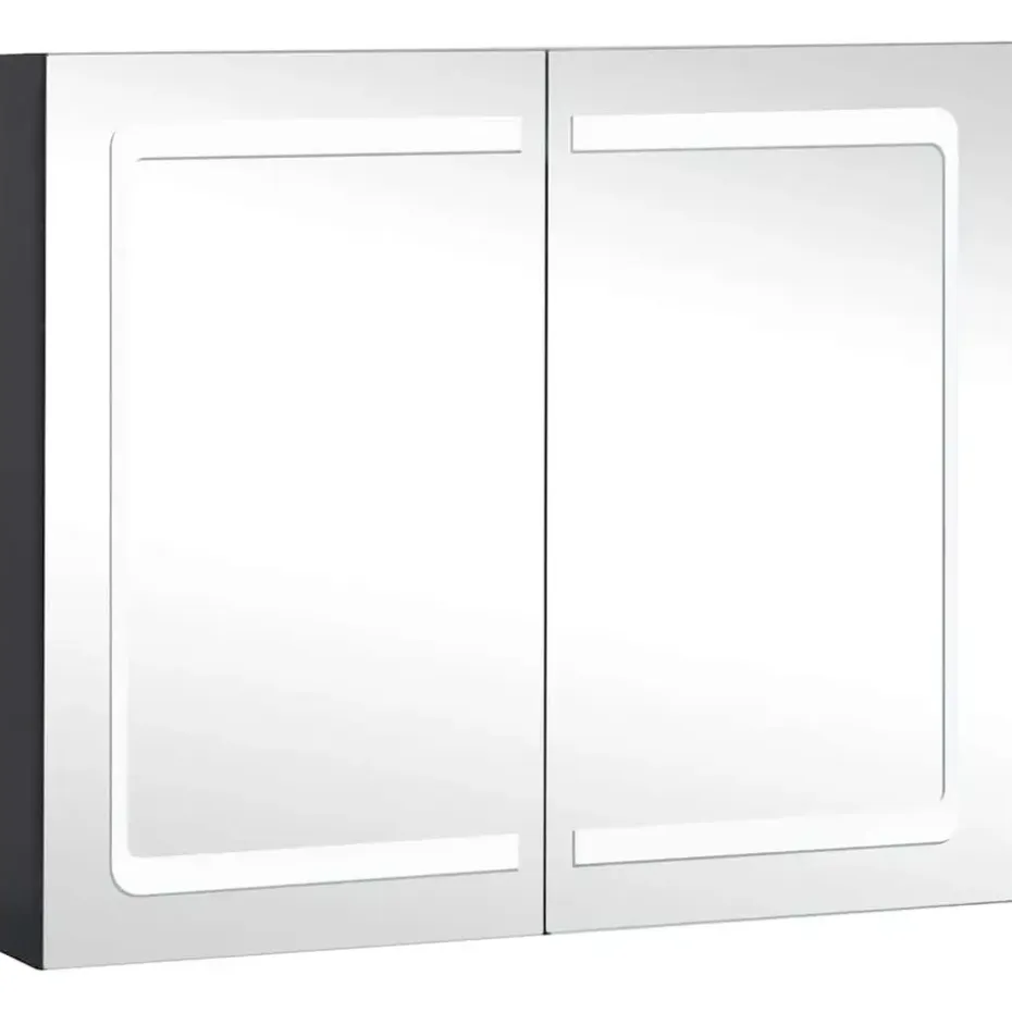 vidaXL - Badkamerkast - Antraciet - MDF