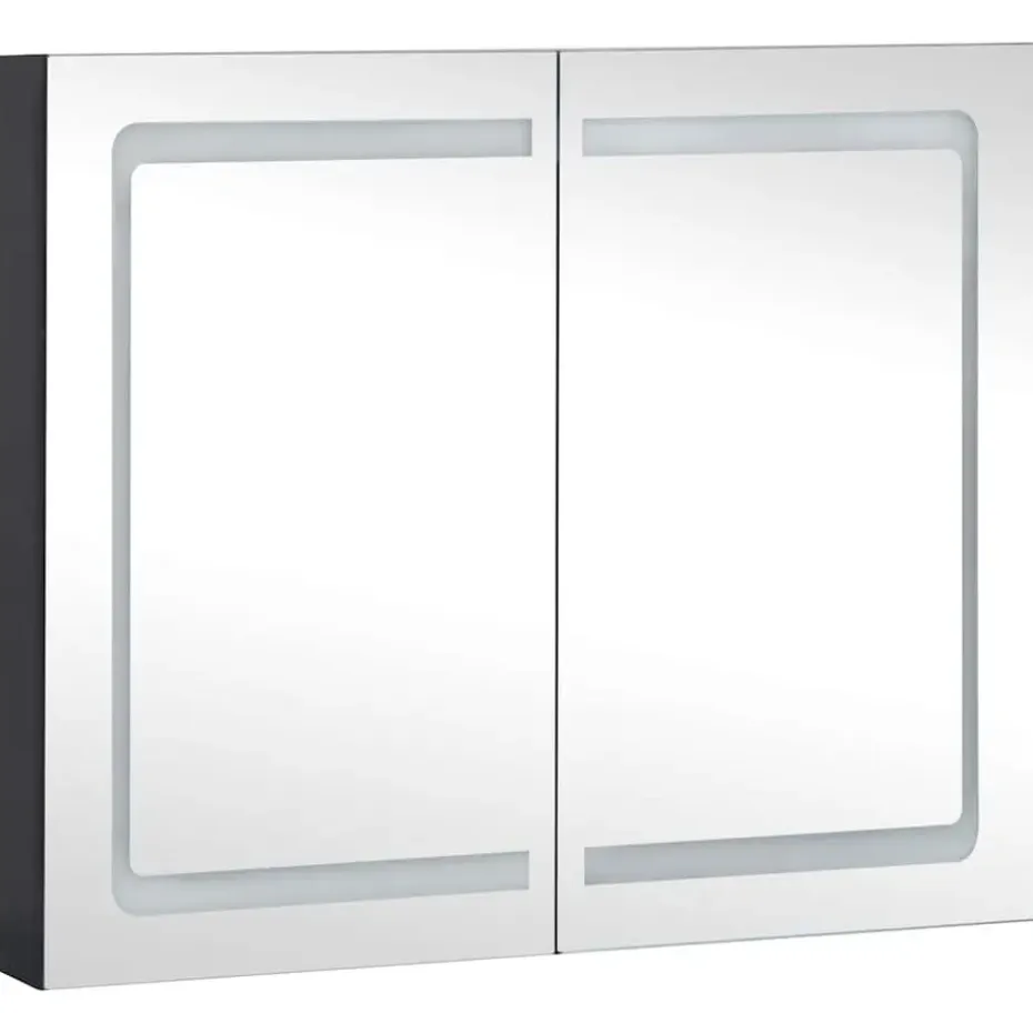 vidaXL - Badkamerkast - Antraciet - MDF