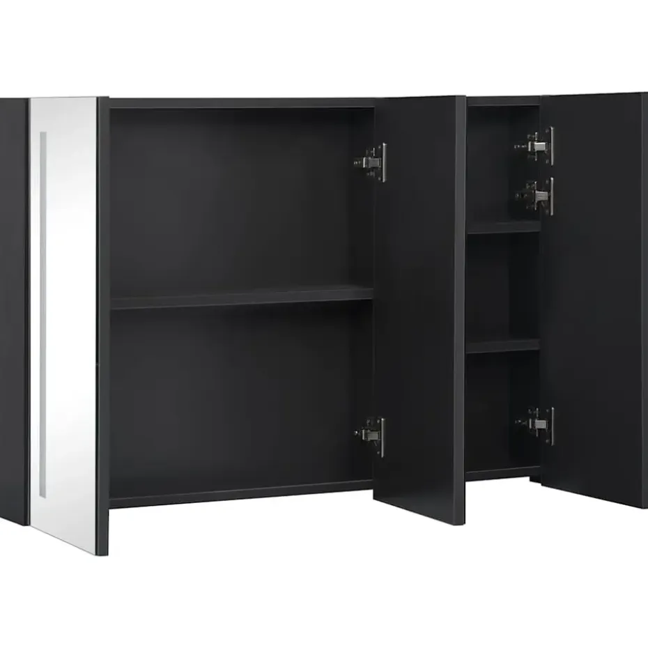 vidaXL - Badkamerkast - Antraciet - MDF