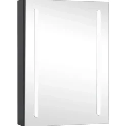 vidaXL - Badkamerkast - Antraciet - MDF