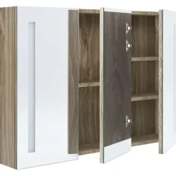 vidaXL - Badkamerkast - Grijs - MDF - 89 x 14 x 62 cm