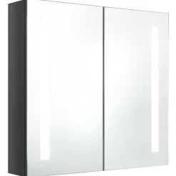 vidaXL - Badkamerkast - Grijs - MDF - 62 x 14 x 60 cm