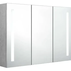 vidaXL - Badkamerkast - Grijs - MDF - 89 x 14 x 62 cm