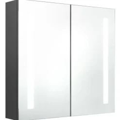 vidaXL - Badkamerkast - Grijs - MDF - 62 x 14 x 60 cm