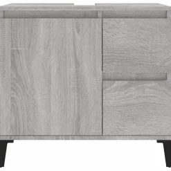 vidaXL - Badkamerkast - Grijs - Bewerkt hout