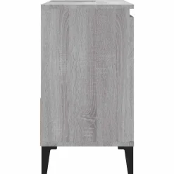 vidaXL - Badkamerkast - Grijs - Bewerkt hout