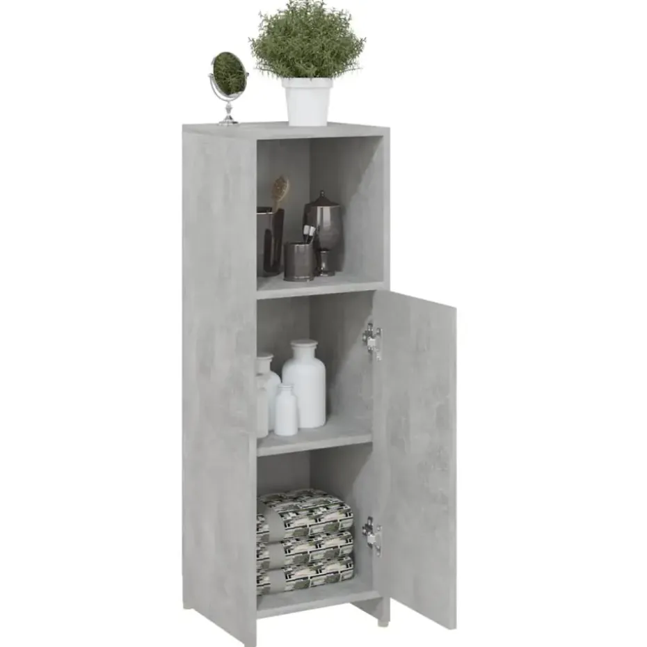 vidaXL - Badkamerkast - Grijs - Bewerkt hout