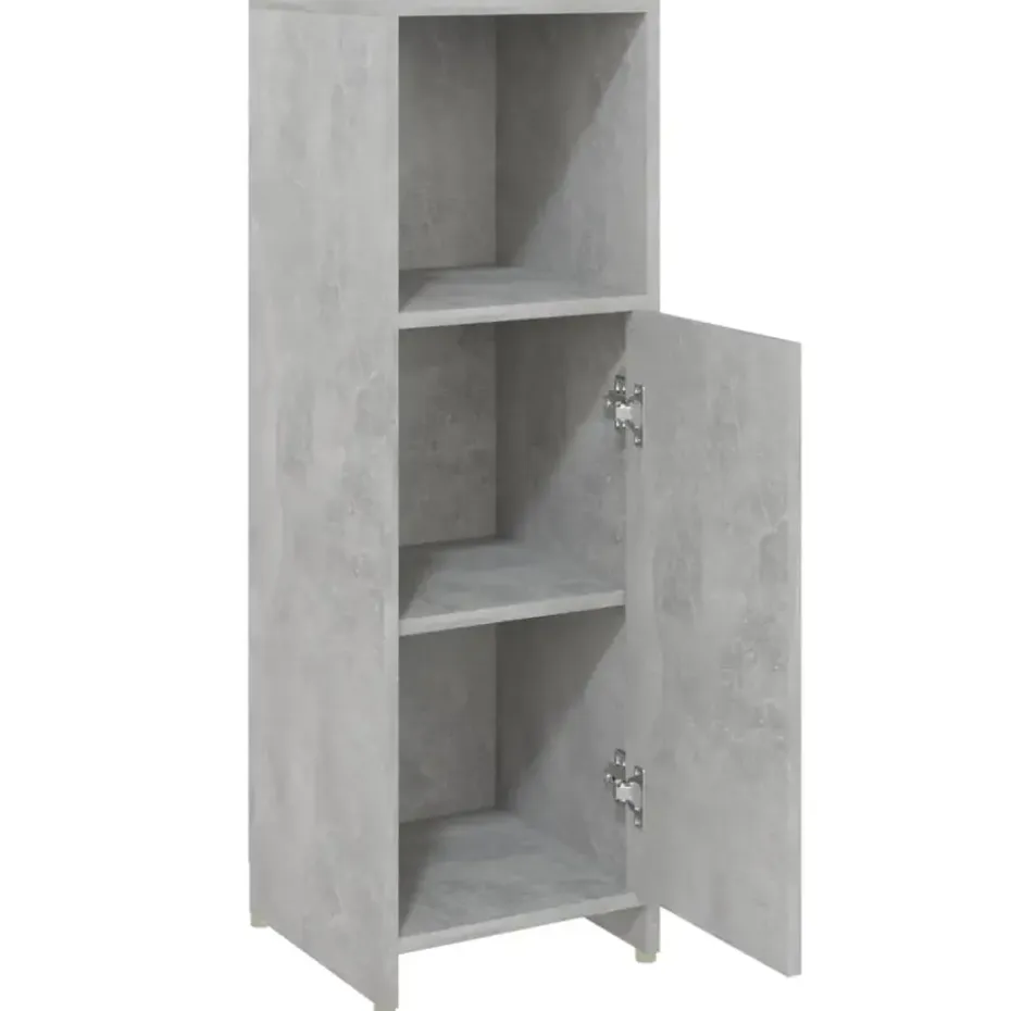 vidaXL - Badkamerkast - Grijs - Bewerkt hout