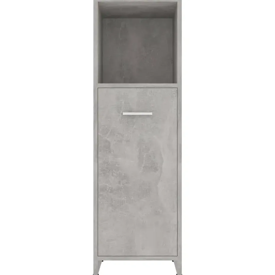 vidaXL - Badkamerkast - Grijs - Bewerkt hout