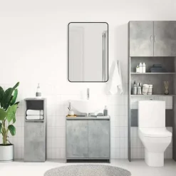 vidaXL - Badkamerkast - Grijs - Bewerkt hout