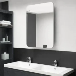 vidaXL - Badkamerkast - Grijs - MDF