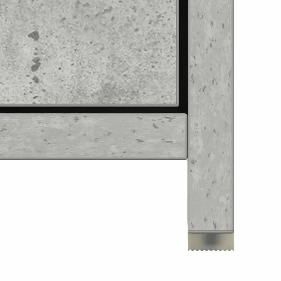 vidaXL - Badkamerkast - Grijs - Bewerkt hout