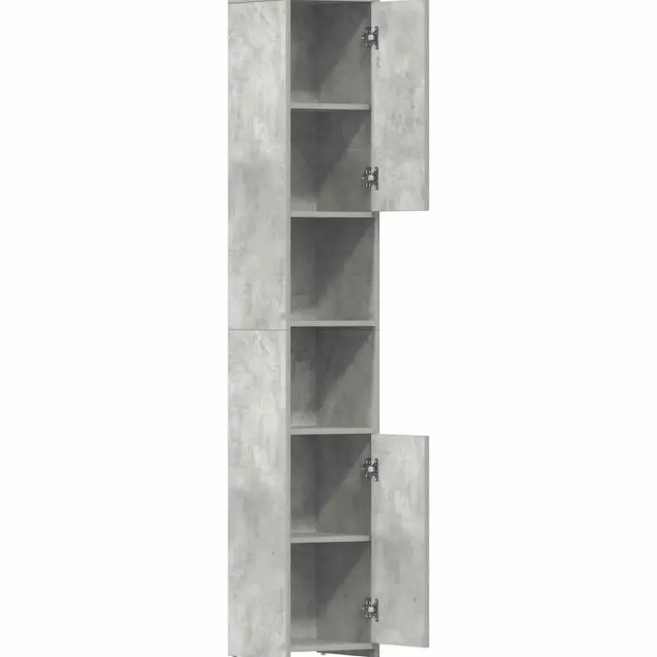 vidaXL - Badkamerkast - Grijs - Bewerkt hout