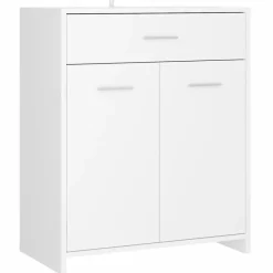 vidaXL - Badkamerkast - Wit - Bewerkt hout