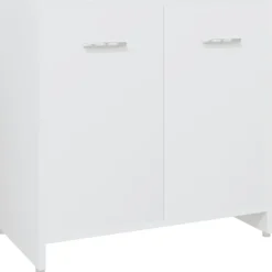 vidaXL - Badkamerkast - Wit - Bewerkt hout