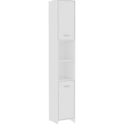 vidaXL - Badkamerkast - Wit - Bewerkt hout