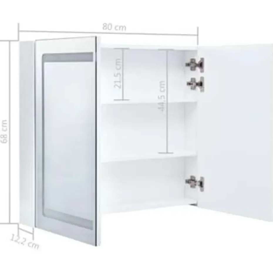 vidaXL - Badkamerkast - Wit - MDF