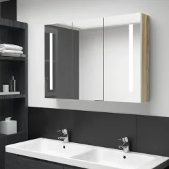 vidaXL - Badkamerkast - Wit - MDF - 89 x 14 x 62 cm