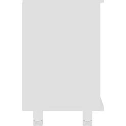 vidaXL - Badkamerkast - Wit - Bewerkt hout