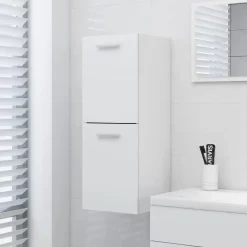 vidaXL - Badkamerkast - Wit - Bewerkt hout