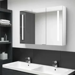 vidaXL - Badkamerkast - Wit - MDF - 89 x 14 x 62 cm