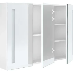 vidaXL - Badkamerkast - Wit - MDF - 89 x 14 x 62 cm