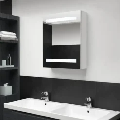 vidaXL - Badkamerkast - Wit - MDF