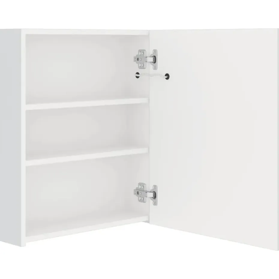 vidaXL - Badkamerkast - Wit - MDF