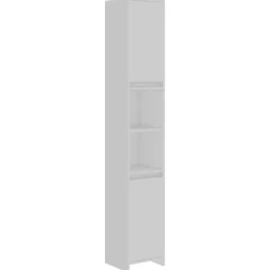 vidaXL - Badkamerkast - Wit - Bewerkt hout