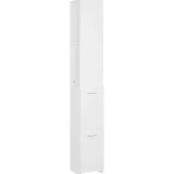 vidaXL - Badkamerkast - Wit - Bewerkt hout