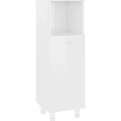 vidaXL - Badkamerkast - Wit - Bewerkt hout