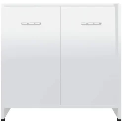 vidaXL - Badkamerkast - Wit - Bewerkt hout