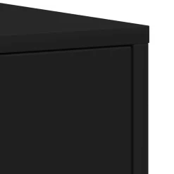 vidaXL - Badkamerkast - Zwart - Bewerkt hout