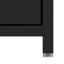 vidaXL - Badkamerkast - Zwart - Bewerkt hout