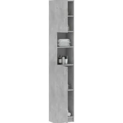 vidaXL - Badkamermeubel - Grijs - Bewerkt hout