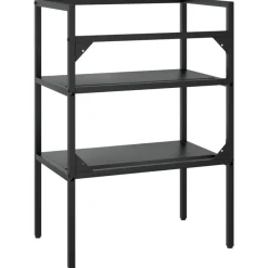 vidaXL - Badkamermeubelframe - Zwart - IJzer - 59 x 38 x 83 cm