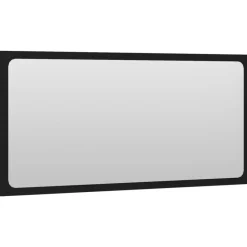 vidaXL - Badkamermeubelset - Zwart - Bewerkt hout - 80 x 38.5 x 45 cm