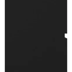 vidaXL - Badkamermeubelset - Zwart - Bewerkt hout - 80 x 38.5 x 45 cm