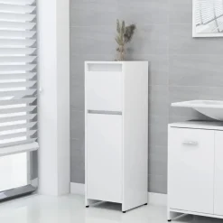 vidaXL - Badkamermeubelset - Wit - Bewerkt hout