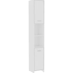 vidaXL - Badkamermeubelset - Wit - Bewerkt hout